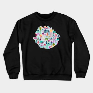 Jellyfishes Orange Pink Crewneck Sweatshirt